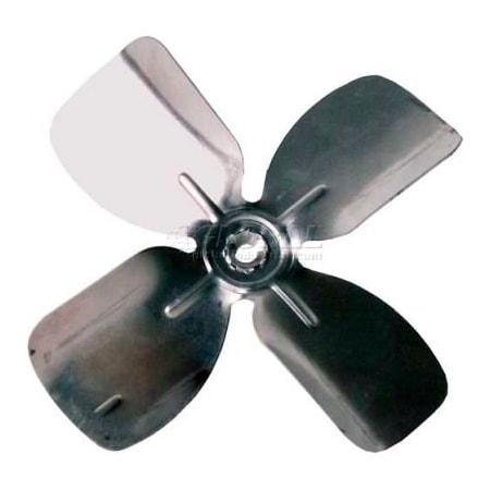 Lau Small Fixed Hub Fan Blade, 6in Dia., 27 Pitch, CCW, 1/4in Bore, 7/8in Blade Depth, 4 Blade 627CCWA